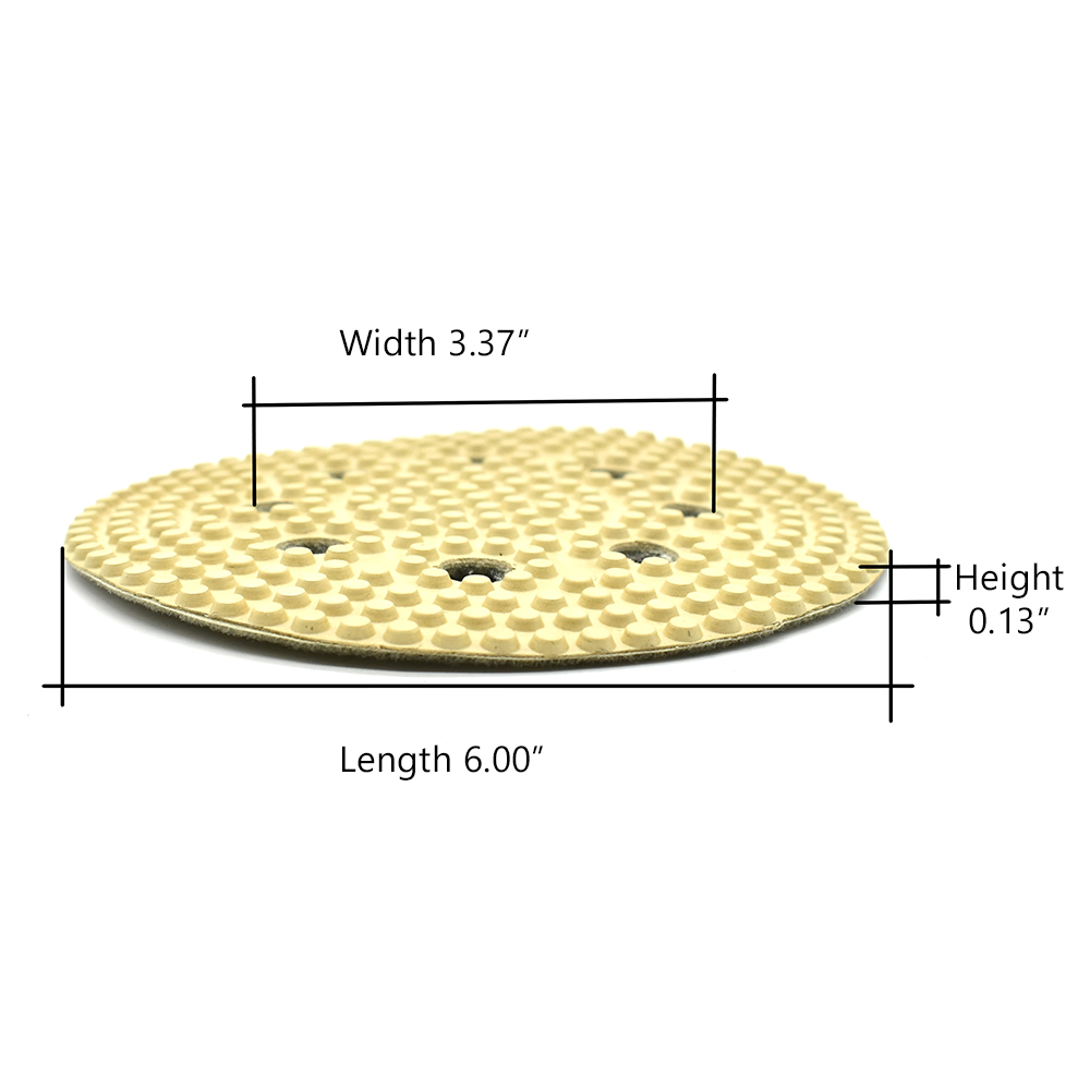 6" Thin Dry Pad for Orbital Sanders, 3000 Grit