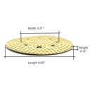 6" Thin Dry Pad for Orbital Sanders, 3000 Grit