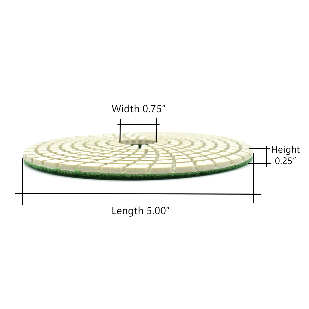 Resin Diamond Polishing Pad,  5" 800 Grit
