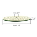 Resin Diamond Polishing Pad,  5" 800 Grit
