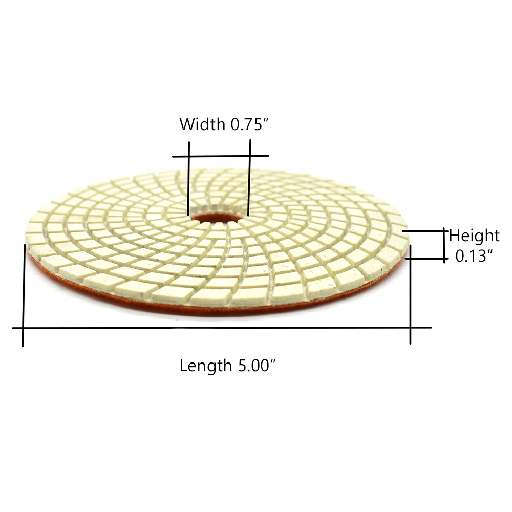 Resin Diamond Polishing Pad,  5" 200 Grit
