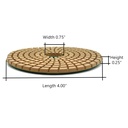 4" Diamond Wet Polishing Pad, 3mm Thick 800 Grit