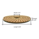 4" Diamond Wet Polishing Pad, 3mm Thick 400 Grit