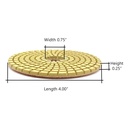 4" Diamond Wet Polishing Pad, 3mm Thick 200 Grit