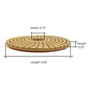 4" Diamond Wet Polishing Pad, 3mm Thick 100 Grit