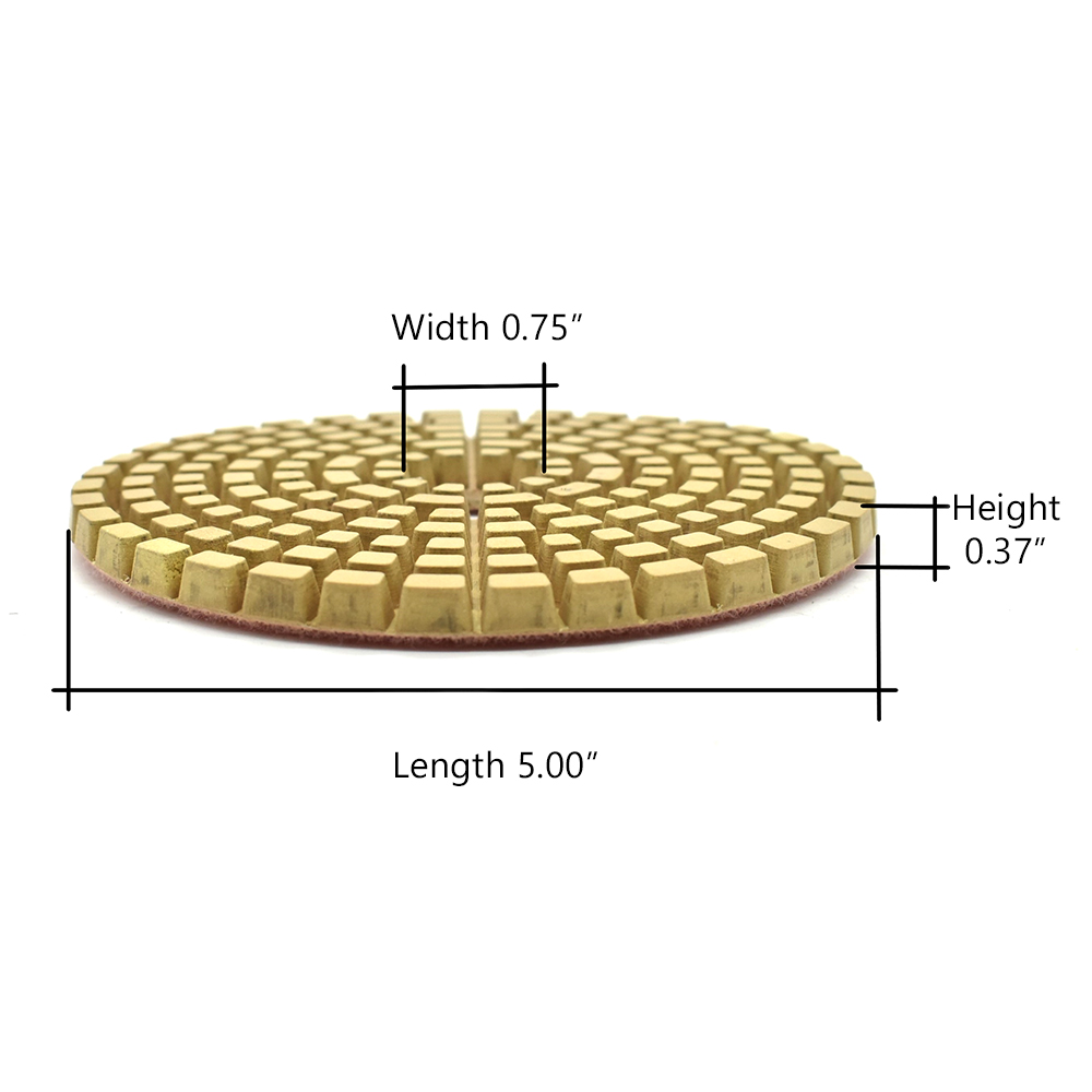 Premium Wet Polishing Pad, 5" 200 Grit - 6mm
