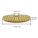 Premium Wet Polishing Pad, 5" 200 Grit - 6mm
