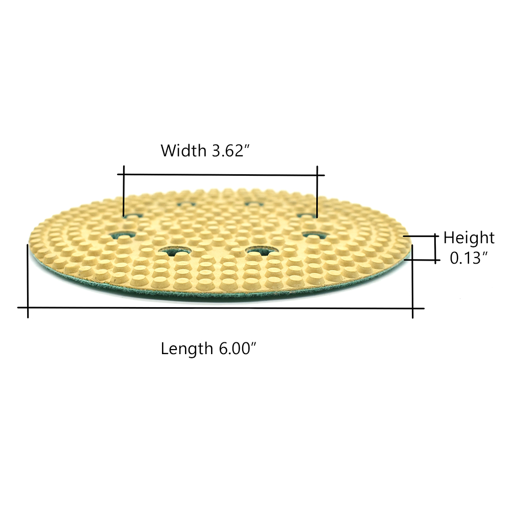 6" Thin Dry Pad for Orbital Sanders, 1500 Grit