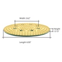 6" Thin Dry Pad for Orbital Sanders, 1500 Grit