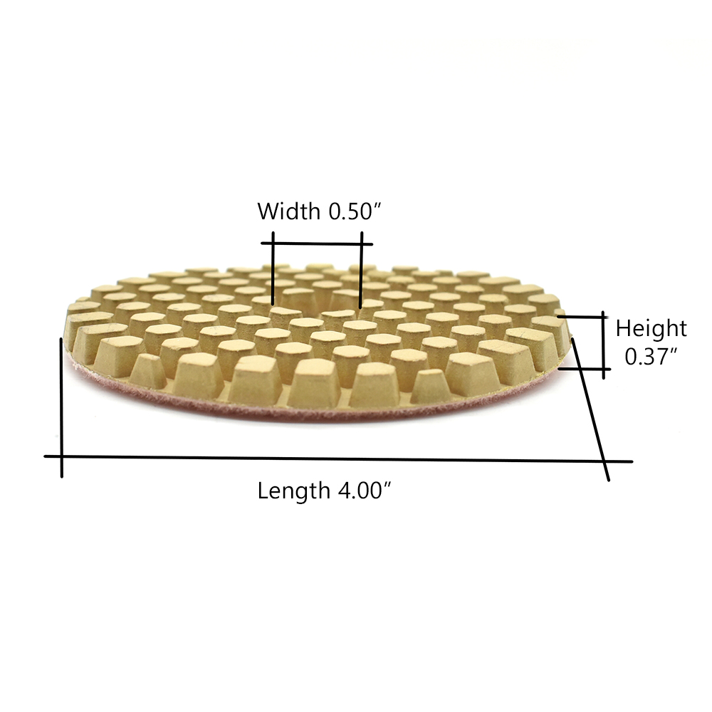 4" Dry Concrete Polishing  DHEX Pad, 6mm - 200 Grit