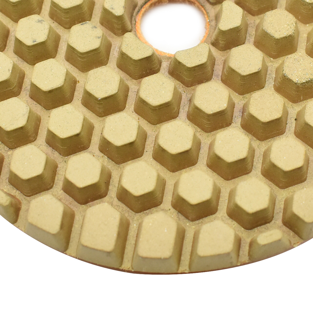 4" Dry Concrete Polishing  DHEX Pad, 6mm - 100 Grit