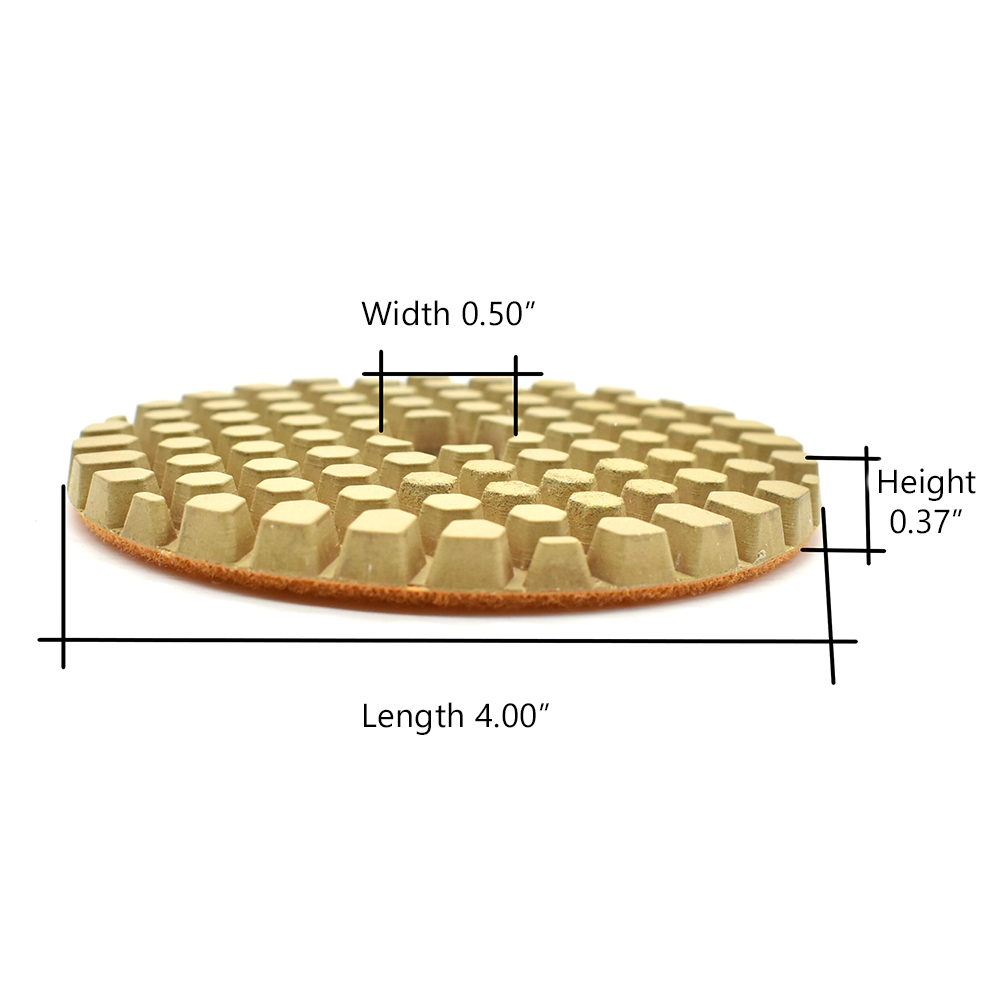 4" Dry Concrete Polishing  DHEX Pad, 6mm - 100 Grit