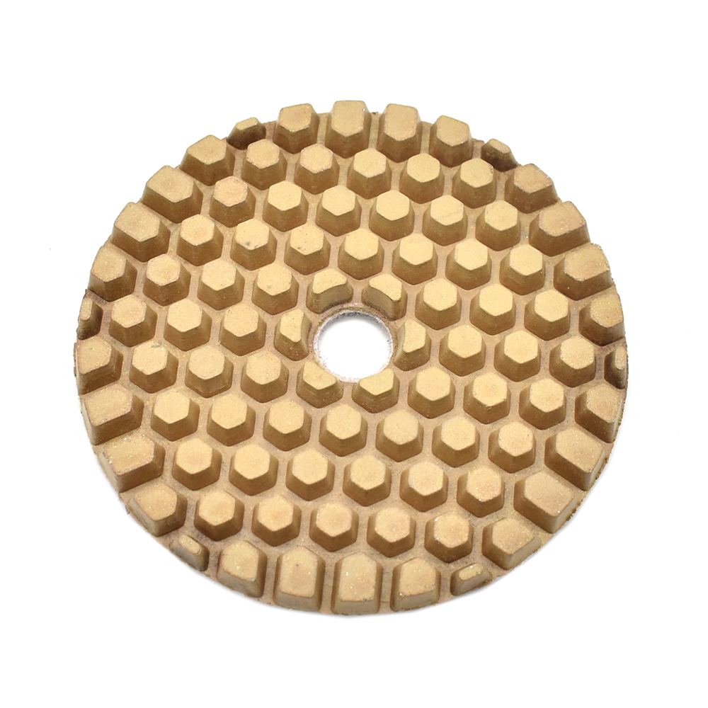 4" Dry Concrete Polishing DHEX Pad, 6mm - 50 Grit