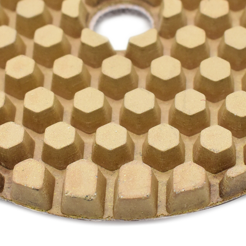 4" Dry Concrete Polishing DHEX Pad, 6mm - 50 Grit