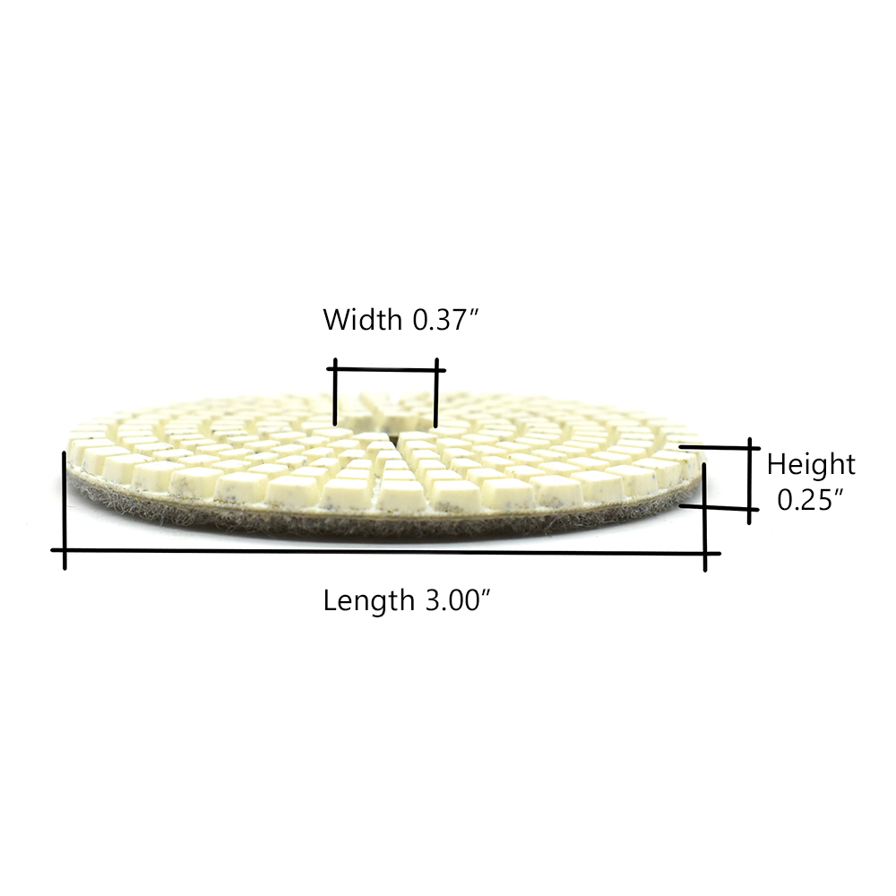 Resin Diamond Polishing Pad,  3" 50 Grit