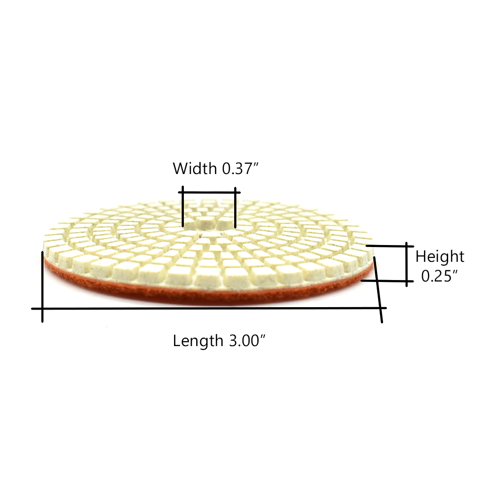 Resin Diamond Polishing Pad,  3" 100 Grit