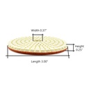 Resin Diamond Polishing Pad,  3" 100 Grit