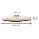 Resin Diamond Polishing Pad,  3" 800 Grit