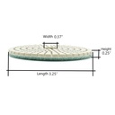 Resin Diamond Polishing Pad,  3" 3000 Grit