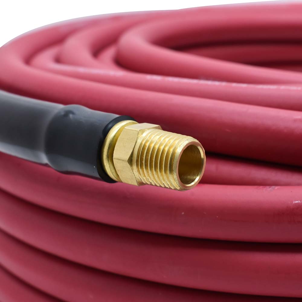 1/2" 100 ft Red Rhino Rubber Hose WP 300 PSI (1/2" NPT)