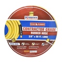 3/8" 50 ft Yellow Rhino Rubber Hose WP 300 PSI (1/4" NPT )