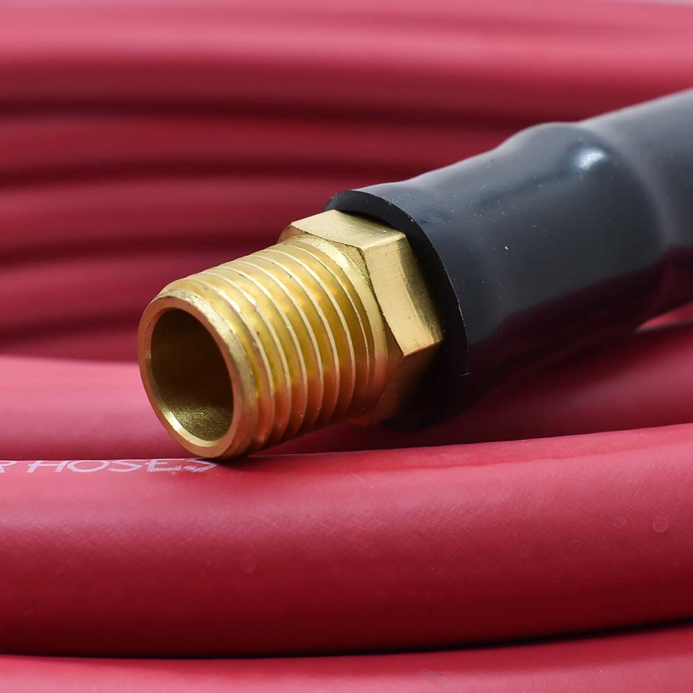 3/8" 100 ft Red Rhino Rubber Hose WP 300 PSI (1/4" NPT)