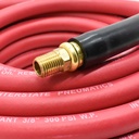 3/8" 50 ft Red Rhino Rubber Hose WP 300 PSI (1/4" NPT)