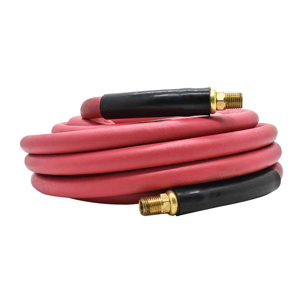 3/8" 25 ft Red Rhino Rubber Hose WP 300 PSI (1/4" NPT)