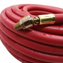 3/8" 100 ft Red Rubber Hose with 1/4" Ball Swivel fitting