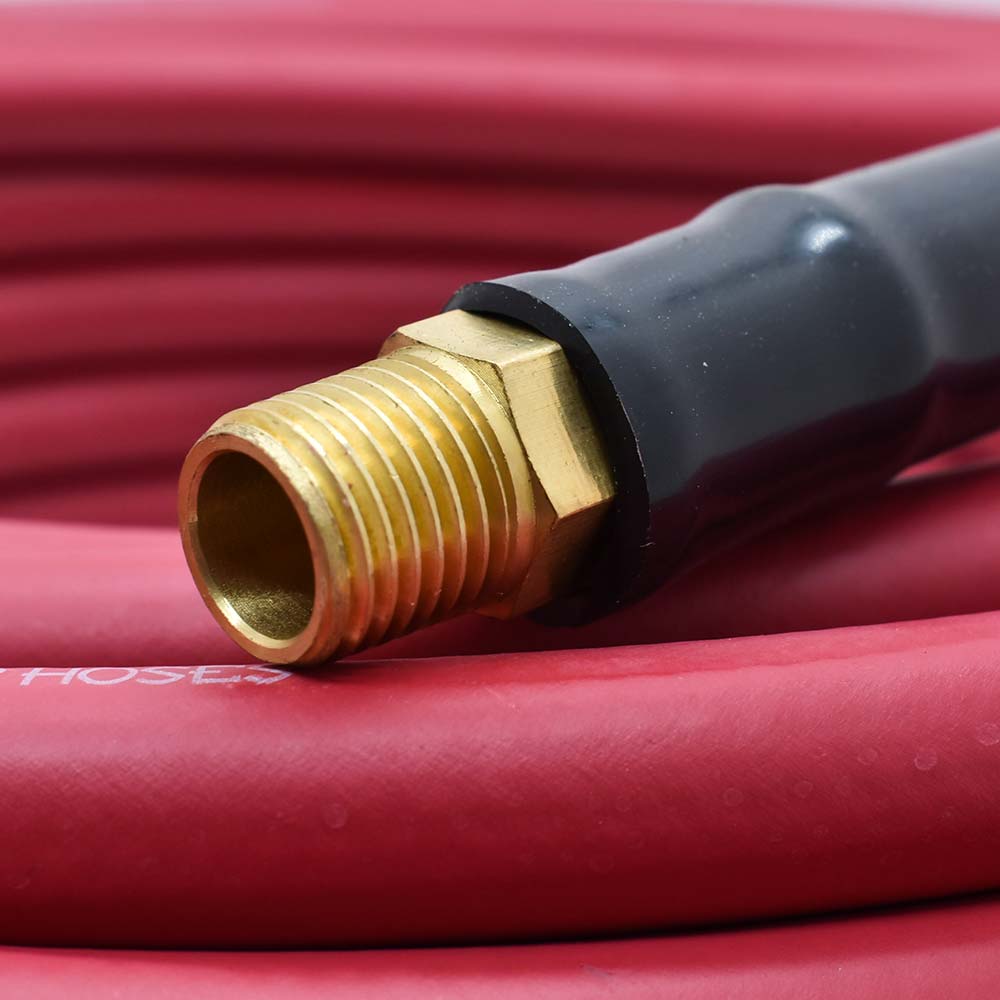 1/2" 50 ft Red Rhino Rubber Hose WP 300 PSI (1/2" NPT)