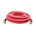 3/8" 25ft Red Rubber Hose with 1/4" Ball Swivel fitting
