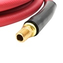 3/8" 25ft Red Rubber Hose with 1/4" Ball Swivel fitting