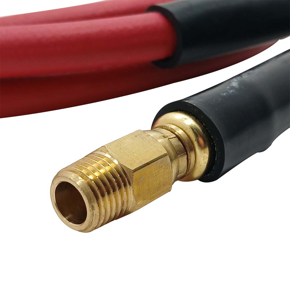 1/4" 25ft Red Rhino Rubber Hose WP 300 PSI (1/4" NPT)