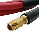 1/4" 25ft Red Rhino Rubber Hose WP 300 PSI (1/4" NPT)