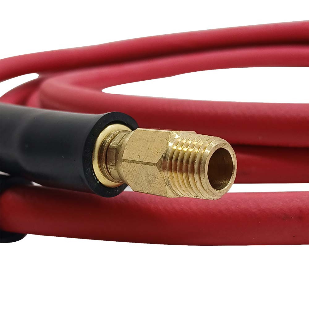 1/4" 12 ft Red Rhino Rubber Hose WP 300 PSI (1/4" NPT)
