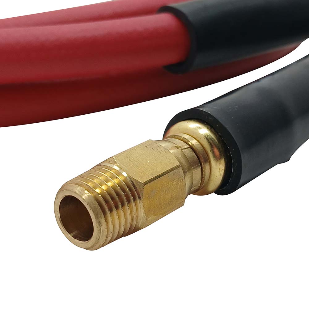 1/4" 12 ft Red Rhino Rubber Hose WP 300 PSI (1/4" NPT)