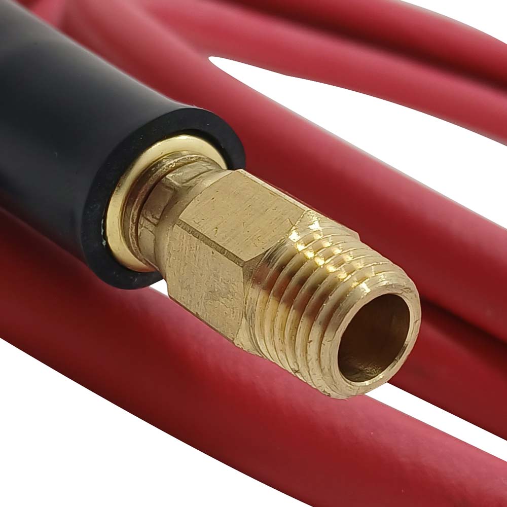 1/4"  6 ft Red Rhino Rubber Hose WP 300 PSI (1/4" NPT)