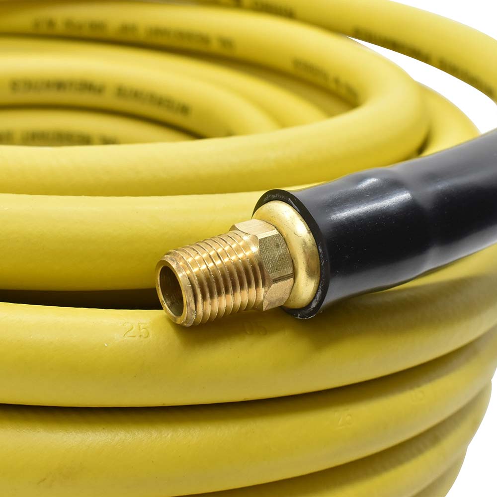 1/4" 100 ft Yellow Rhino Rubber Hose WP 300 PSI (1/4" NPT)