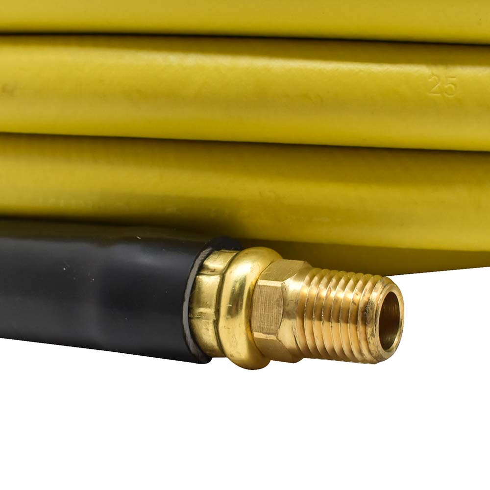 1/4" 100 ft Yellow Rhino Rubber Hose WP 300 PSI (1/4" NPT)