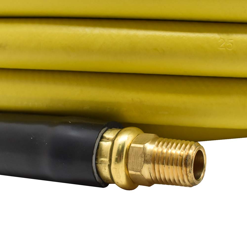 1/4" 50 ft Yellow Rhino Rubber Hose WP 300 PSI (1/4" NPT)
