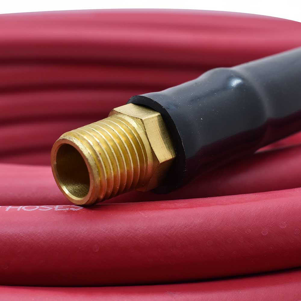 1/4" 100 ft Red Rhino Rubber Hose WP 300 PSI (1/4" NPT)