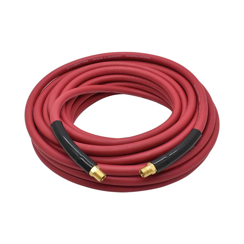 1/4" 50 ft Red Rhino Rubber Hose WP 300 PSI (1/4" NPT)