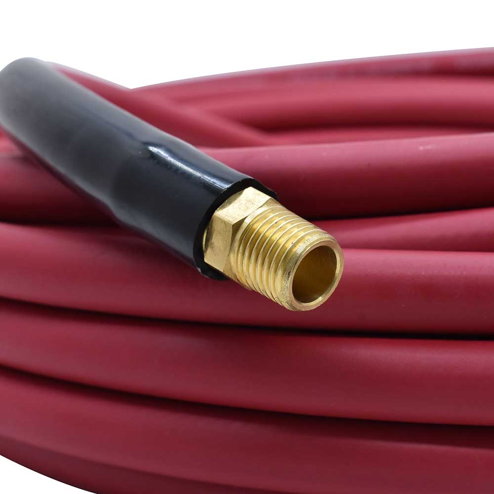 1/4" 50 ft Red Rhino Rubber Hose WP 300 PSI (1/4" NPT)