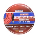1/4" 25 ft Red Rhino Rubber Hose WP 300 PSI (1/4" NPT)