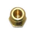 1/4" MPT Brass Hex Plug - 25 Pack Bulk - W02