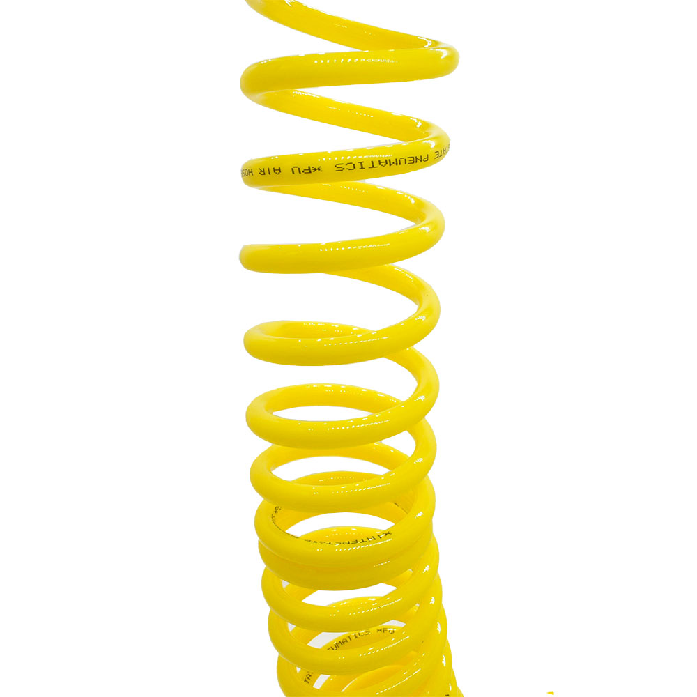1/4" 50 ft long w/1/4" NPT Swivel Fittings, Recoil Yellow PU Hose