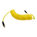 1/4" 50 ft long w/1/4" NPT Swivel Fittings, Recoil Yellow PU Hose