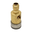 3/8” Pressure Washer Quick Coupler Gauge Brass Fitting With Stainless Steel Collar