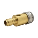 3/8” Pressure Washer Quick Coupler Gauge Brass Fitting With Stainless Steel Collar