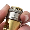 3/8” Pressure Washer Quick Coupler Gauge Brass Fitting With Stainless Steel Collar
